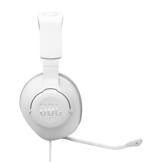 JBL Quantum 100M2 - White - Wired over-ear gaming headset with detachable mic and mute option - Right